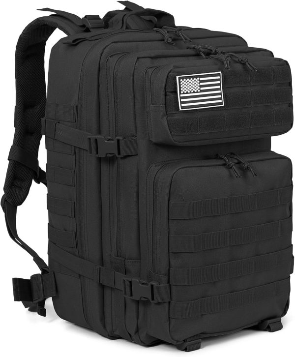 45L Military Tactical Backpacks  Army Assault Pack 3 Day Bug Out Bag Hiking Treeking Rucksack…