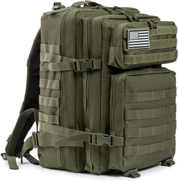 45L Military Tactical Backpacks  Army Assault Pack 3 Day Bug Out Bag Hiking Treeking Rucksack…