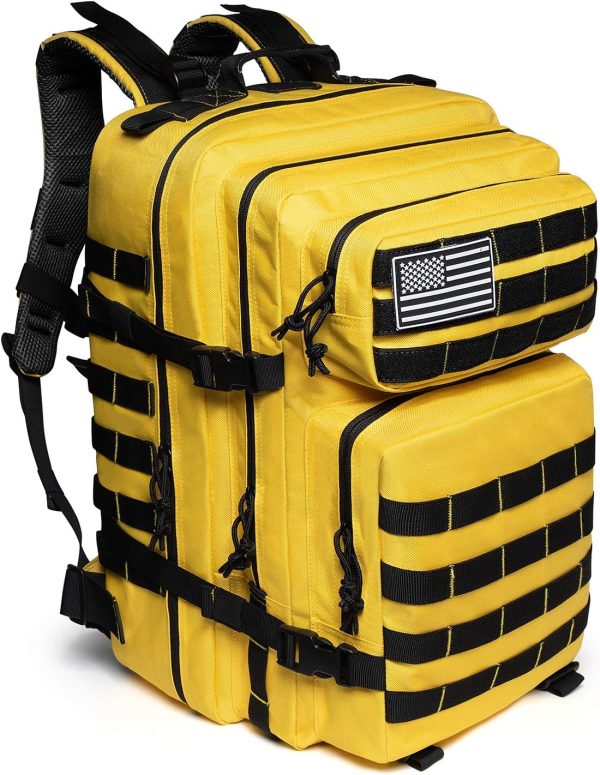 45L Military Tactical Backpacks  Army Assault Pack 3 Day Bug Out Bag Hiking Treeking Rucksack…